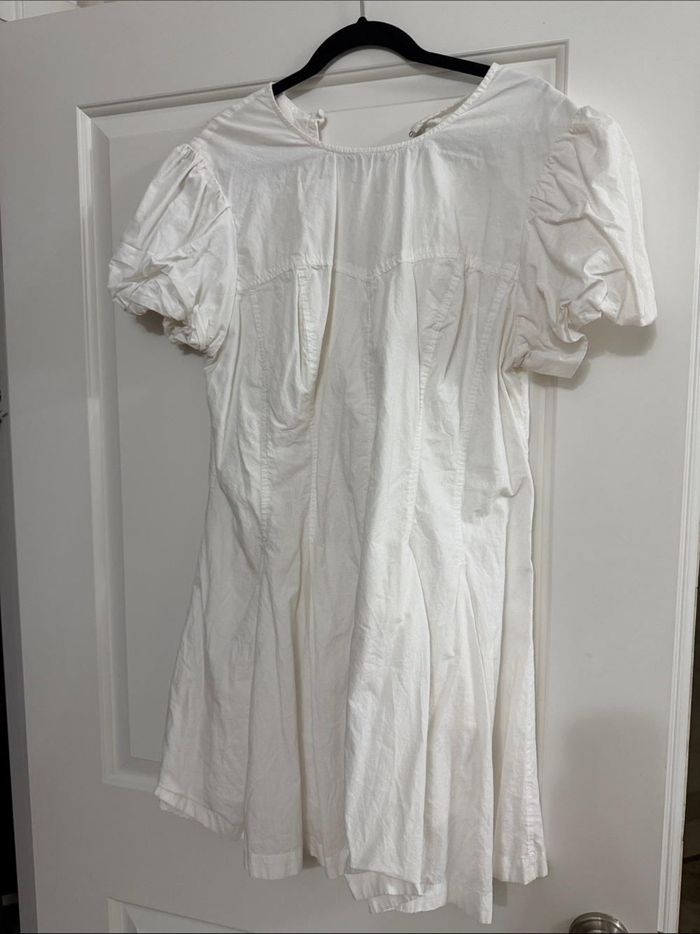 Maeve White Puff Sleeve Dress